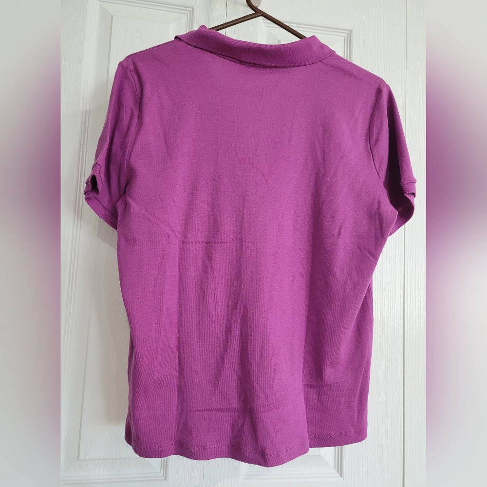 Ralph Lauren Lavender Polo with Monogram - Picture 2 of 3